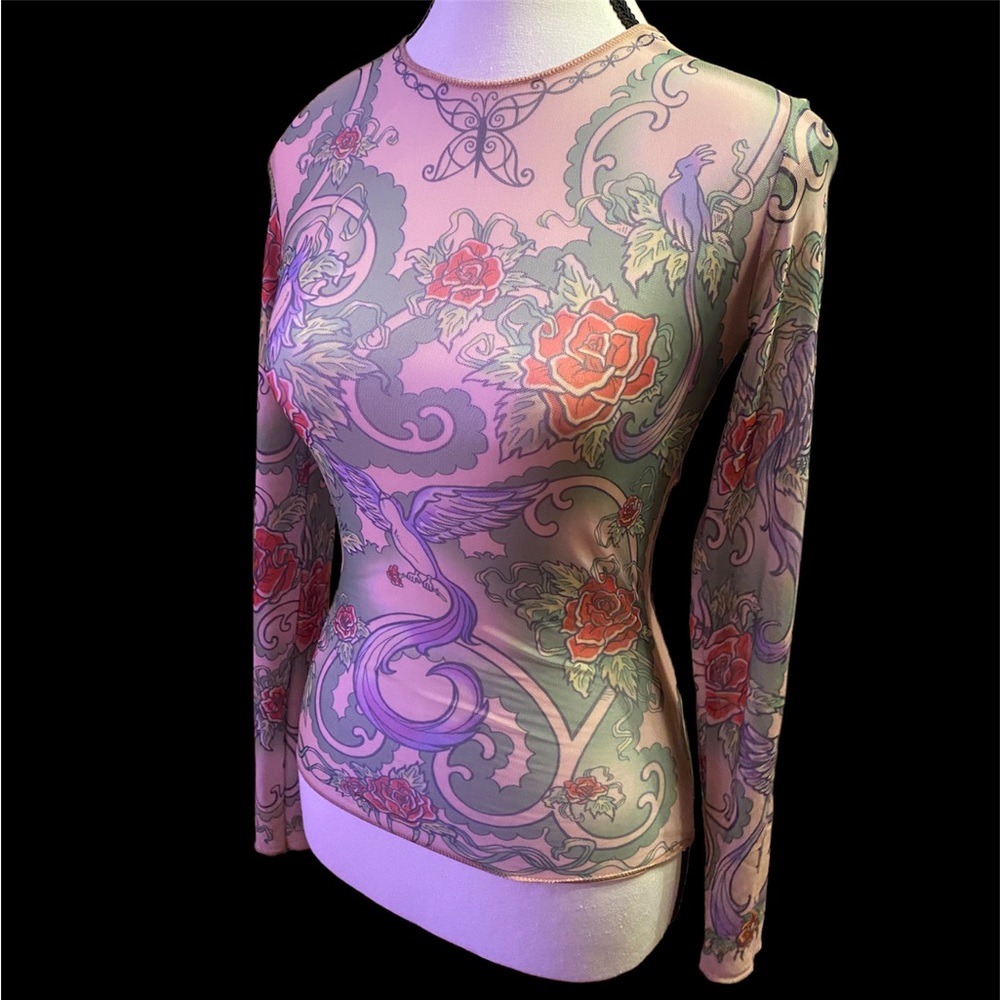 vintage y2k Mesh top